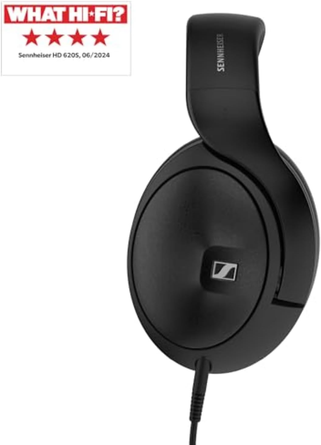 sennheiser hd 620s audiophile closed back wired headphones premium stereo sound with speaker like spatial imaging and optimized surround, black