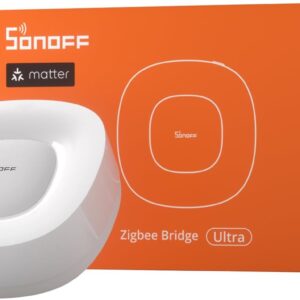 SONOFF Zigbee Bridge Ultra - Matter Compatible Smart Hub for IoT, 256 Device Capacity, 1.5GHz Dual-Core CPU, 1GB DDR4, Ethernet & Wi-Fi, 200m Range, Smart Security Alerts