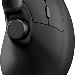 TECKNET Ergonomic Mouse, Rechargeable Wireless Bluetooth Mouse (BT 5.0/5.0+2.4G), Vertical Mouse with Volume Knob, Quiet Clicks, Cordless Mice 6 Adjustable DPI with USB A Receiver, Wide Compatibility