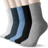 TEHOOK Warm & Cozy Gifts for Women, Fluffy Fuzzy Sock, Plush Sleeping Slipper Socks - Soft Warm Fabric