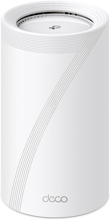 TP-Link Deco BE95 Quad-Band WiFi 7 BE33000 Whole Home Mesh System - 16-Stream, 2X 10G + 2X 2.5G Ports Wired Backhaul, 12x High-Gain Antennas, VPN, AI-Roaming, 4x4 MU-MIMO, HomeShield (1-Pack)