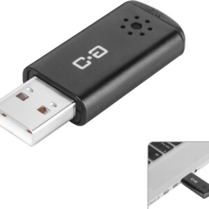 USB Microphone for Laptop and Desktop Computer, High Sensitivity for Clear Call, Plug-and-Play, High Gain, Cordless Mini-Sized Portable, Ideal for Work & Study