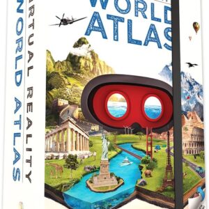 Virtual Reality World Atlas Gift Box - Illustrated Interactive VR Atlas and STEM Learning Activity Set - for Ages 8 and Up