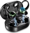 Wireless Earbuds, Bluetooth 5.4 Headphones Sports, 50H Playback Over-Ear buds with ENC Noise Cancelling Mic, Deep Bass Fitness Earphones with Earhooks, IP7 Waterproof Headset for Running Workout Gym