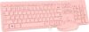 Wireless Keyboard and Mouse Combo - Rii Standard Office PC Keyboard and Optical Wireless Mice (Pink)