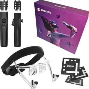| Zapbox 4 | Next-gen iPhone VR Headset with 2 Motion Controllers, Free Apps, PC VR and Mixed Reality Support | Paint in 3D, Watch Spatial Videos, and More