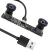 120fps Stereo Camera, 1200P Global Shutter USB Camera Module with Wide Angle Dual Lens, Synchronization for 3D VR Headset, 3D Printer, Motion Tracking