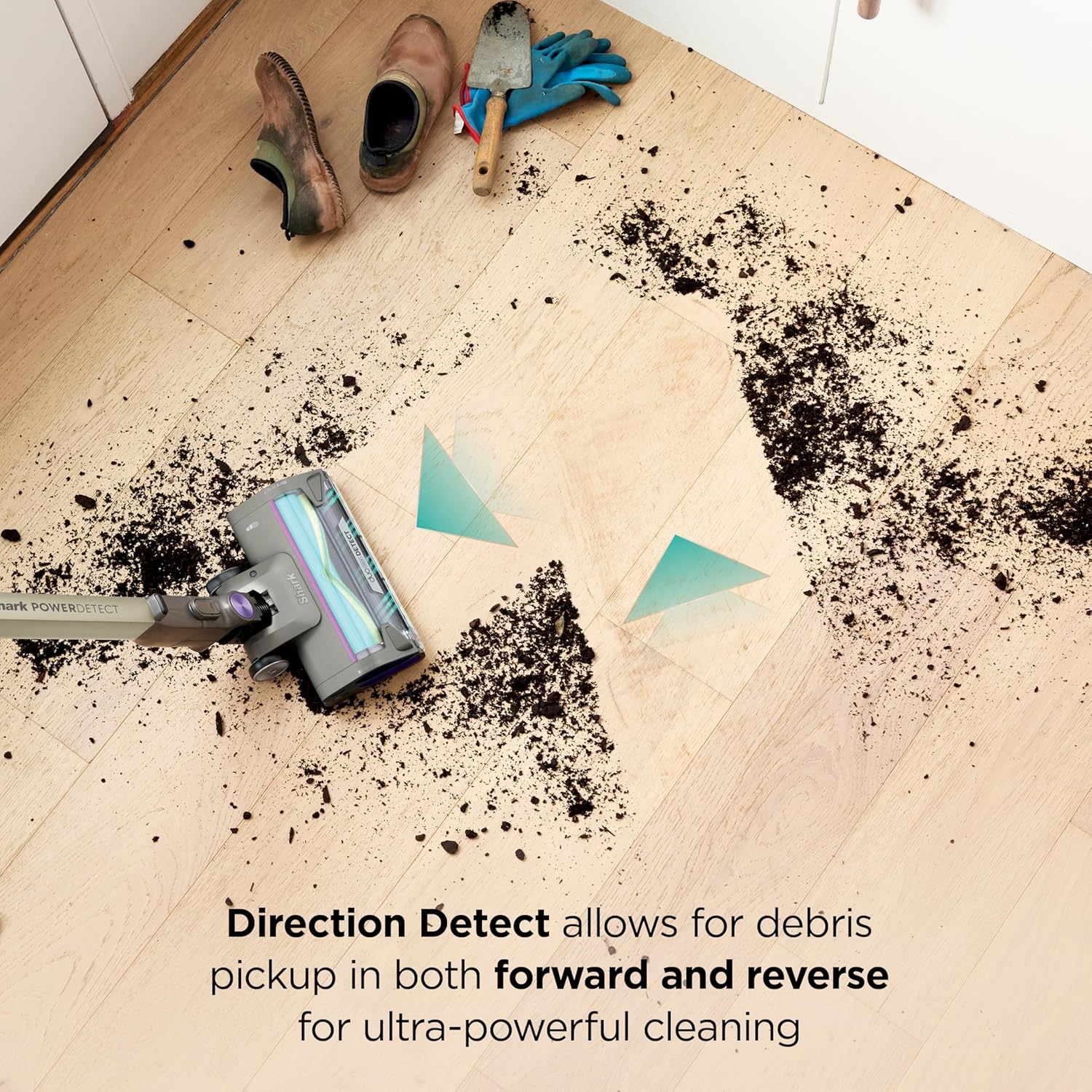 shark cordless vacuum cleaner with hepa filter, powerdetect clean & empty, powerful suction, auto empty system, pet hair pickup, carpets & hardfloor, dark gray, ip3251