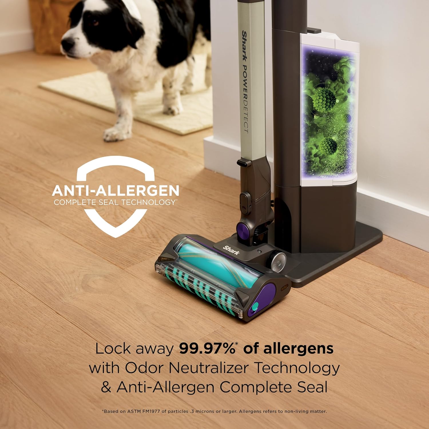 shark cordless vacuum cleaner with hepa filter, powerdetect clean & empty, powerful suction, auto empty system, pet hair pickup, carpets & hardfloor, dark gray, ip3251