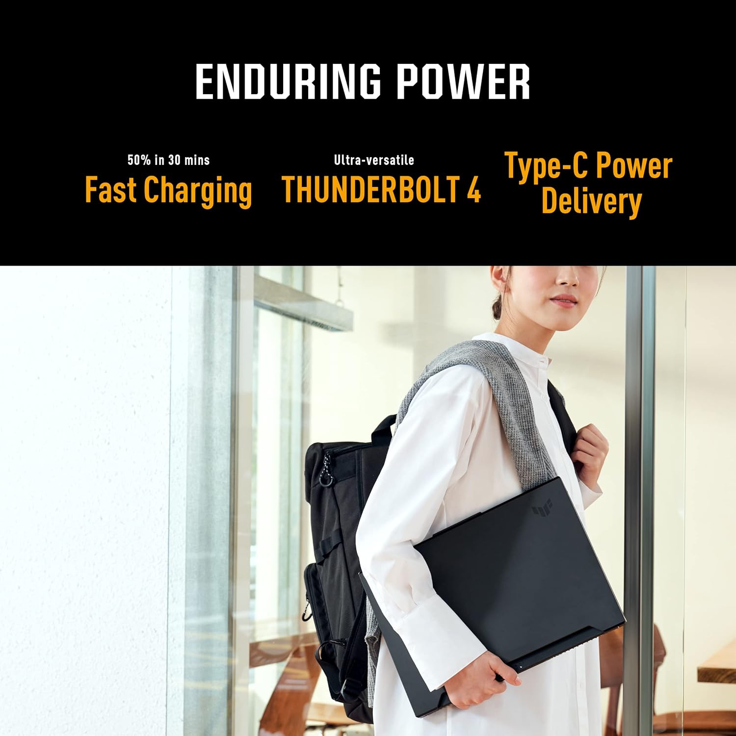 asus tuf dash 15 (2022) gaming laptop, 15.6” 144hz fhd display, intel core i7 12650h, geforce rtx 3050 ti, 16gb ddr5, 512gb ssd, thunderbolt 4, windows 11 home, off black, fx517ze es73