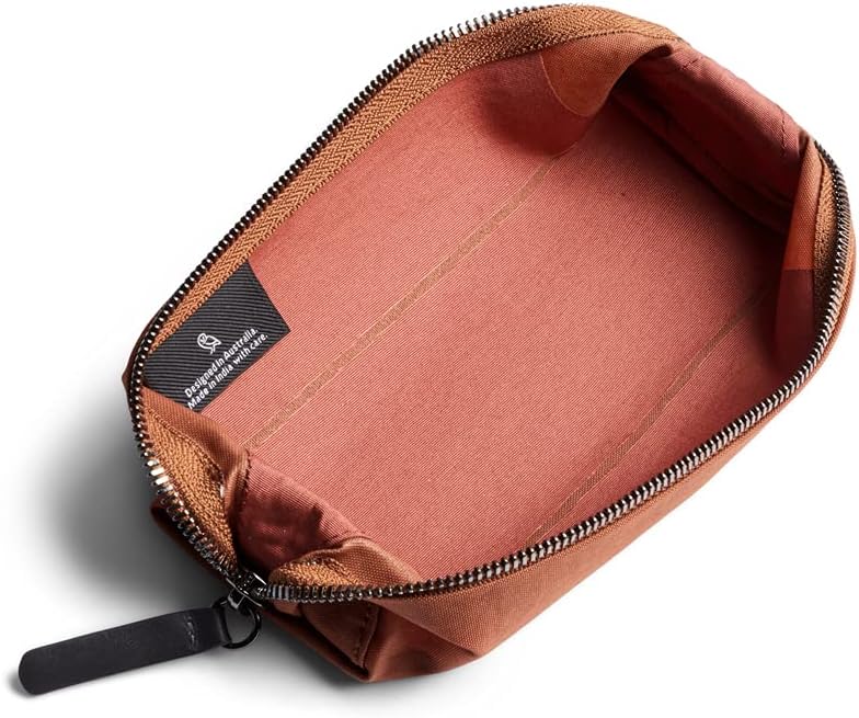 bellroy pencil case, work accessories, woven fabric (pens, cables, stationery and personal items) bronze