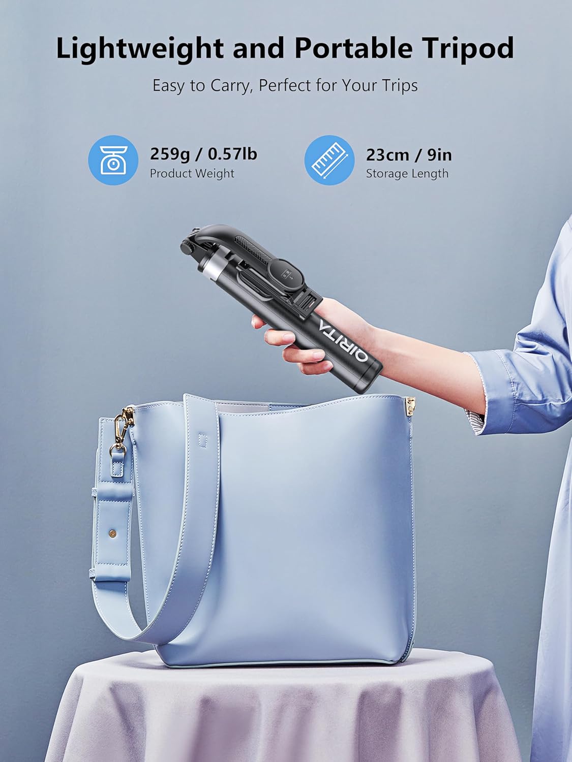 selfie stick & phone tripod, all in 1 selfie stick with remote, phone travel tripod stand for video recording, live streaming, photograph, group photo, vlog compatible with all cellphones