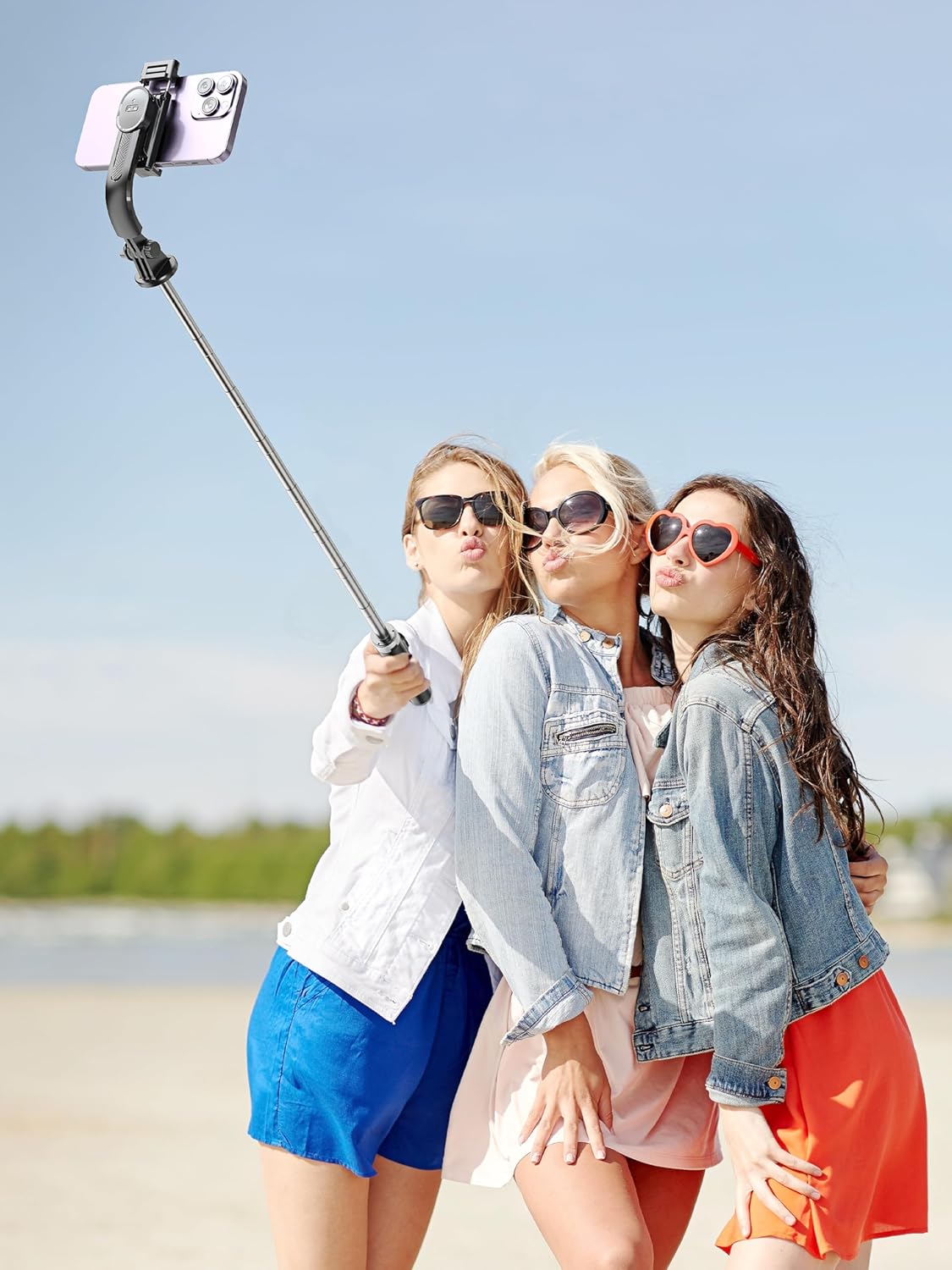 selfie stick & phone tripod, all in 1 selfie stick with remote, phone travel tripod stand for video recording, live streaming, photograph, group photo, vlog compatible with all cellphones