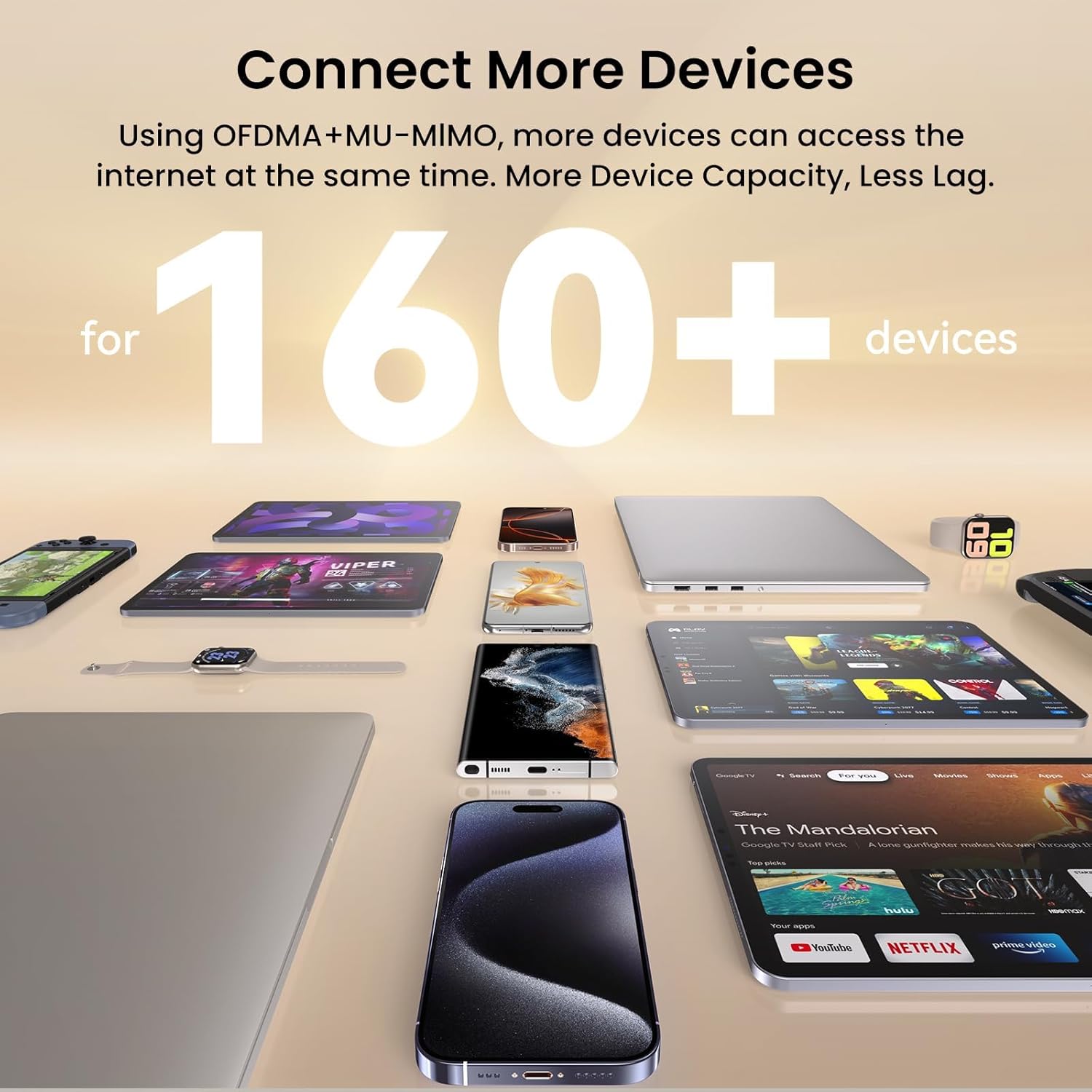 tenda be3600 dual band wifi 7 mesh wifi system 3*full gigabit ports, supports 160+ devices, vpn, mlo, 4k qam, seamless roaming, internet backhaul me3 pro (3 pack)