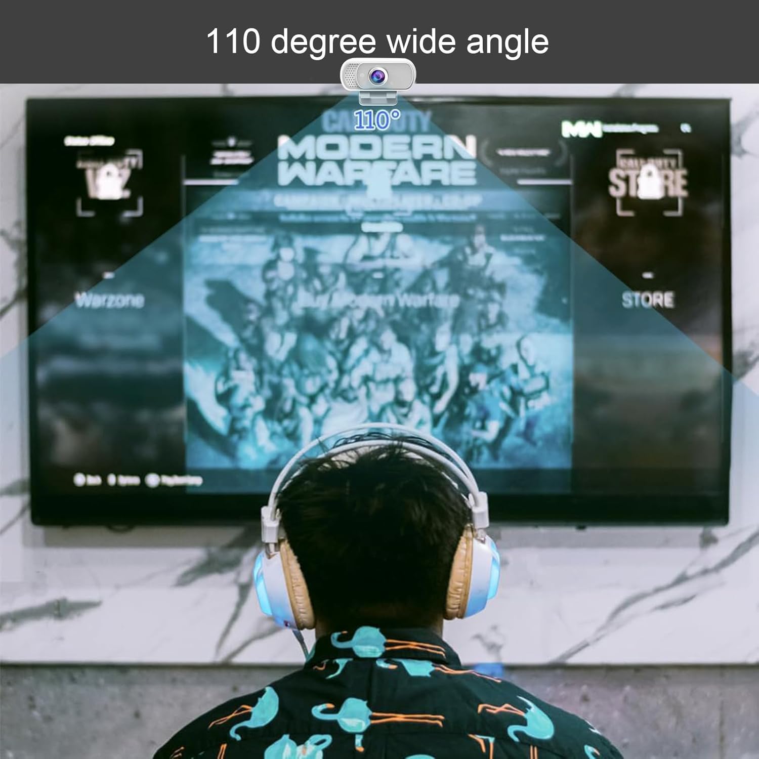 generic gohzq 1080p webcam streaming camera webcam for pc with built in microphone & privacy cover tripod & usb c adapter for twitch/zoom/skype/teams etc, conferencing and video calling, white