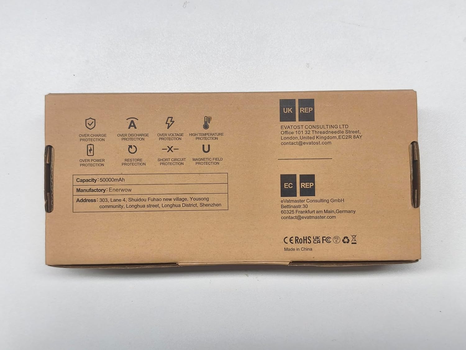 portable charger power bank 50000mah powerbank pd 30w and qc 4.0 fast charging external battery pack with usb c led 4 outputs & 2 inputs portable charging for iphone 15 14 13 pro, samsung