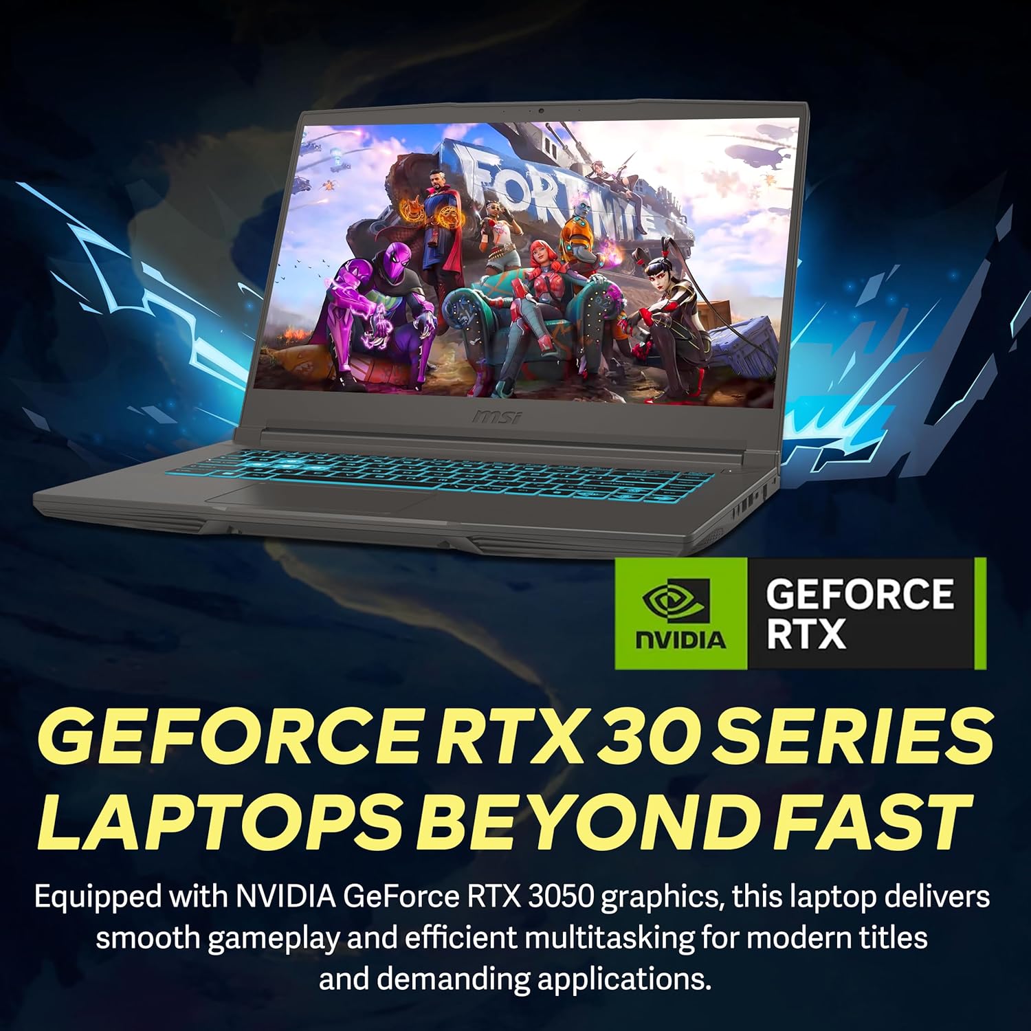 msi thin 15.6" 144hz fhd ips display gaming laptop, intel core i5 13420h, 16gb ram, 1tb ssd, nvidia geforce rtx 3050, backlit keyboard, wi fi 6, win 11 home, gray, 512gb docking station set