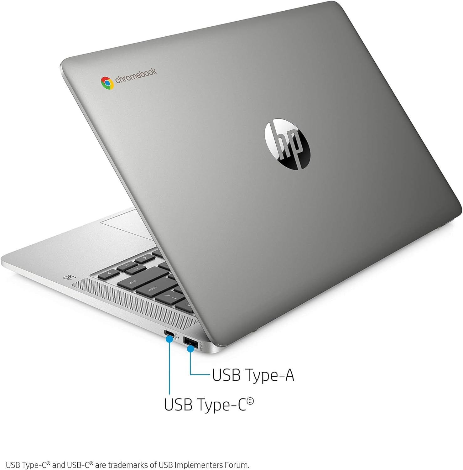 hp 2020 flagship 14 chromebook laptop computer 14 inch hd sva anti glare display intel celeron n5000 processor 4gb ddr4 64gb emmc wifi webcam chrome os (renewed)