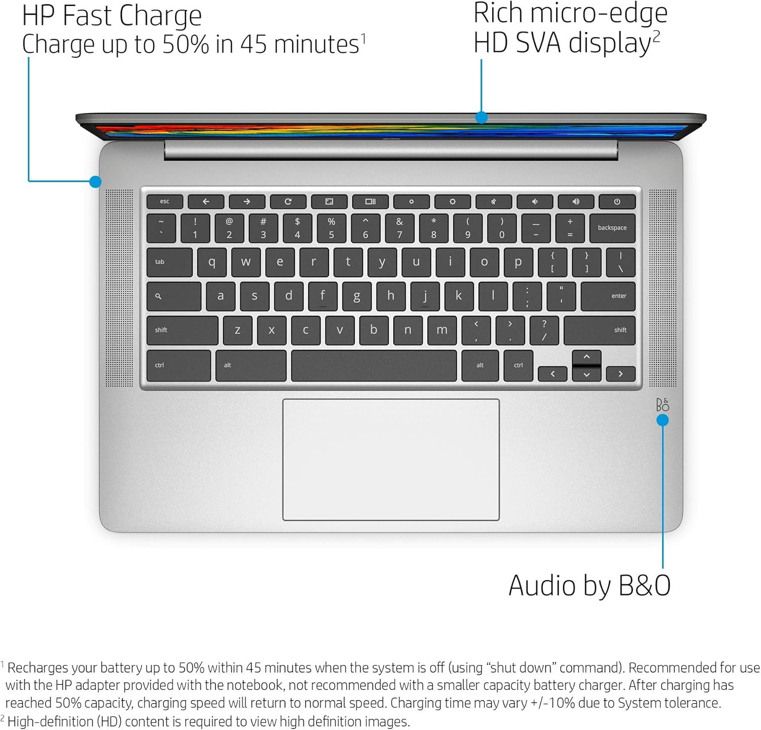 hp 2020 flagship 14 chromebook laptop computer 14 inch hd sva anti glare display intel celeron n5000 processor 4gb ddr4 64gb emmc wifi webcam chrome os (renewed)