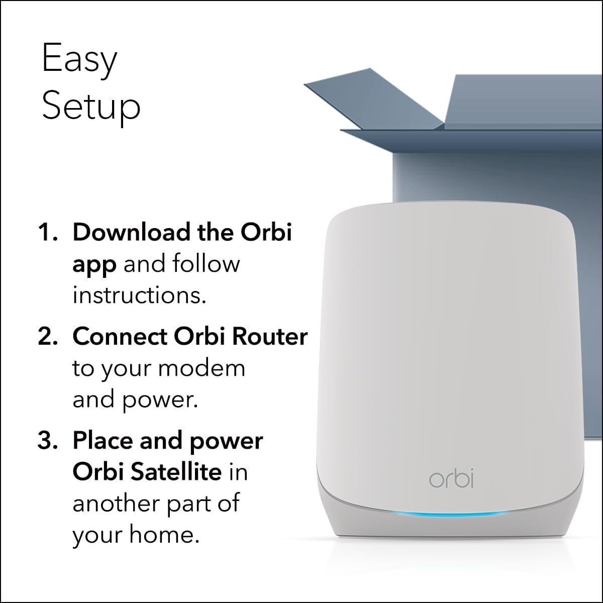 netgear orbi whole home tri band wifi 6 mesh network system (rbk754p) – router with 3 satellite extenders, security features, coverage up to 10,000 sq.ft., 75 devices, ax5200 (up to 5.2gbps)