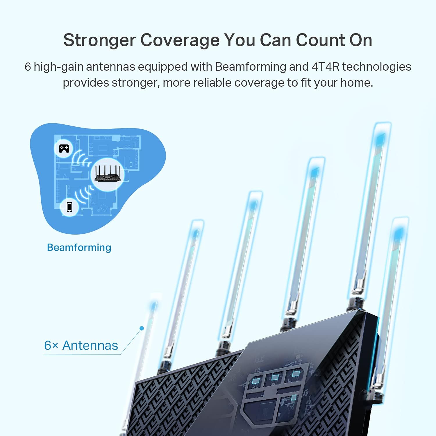 tp link ax5400 wifi 6 router (archer ax73) dual band gigabit wireless internet router for streaming, long range coverage