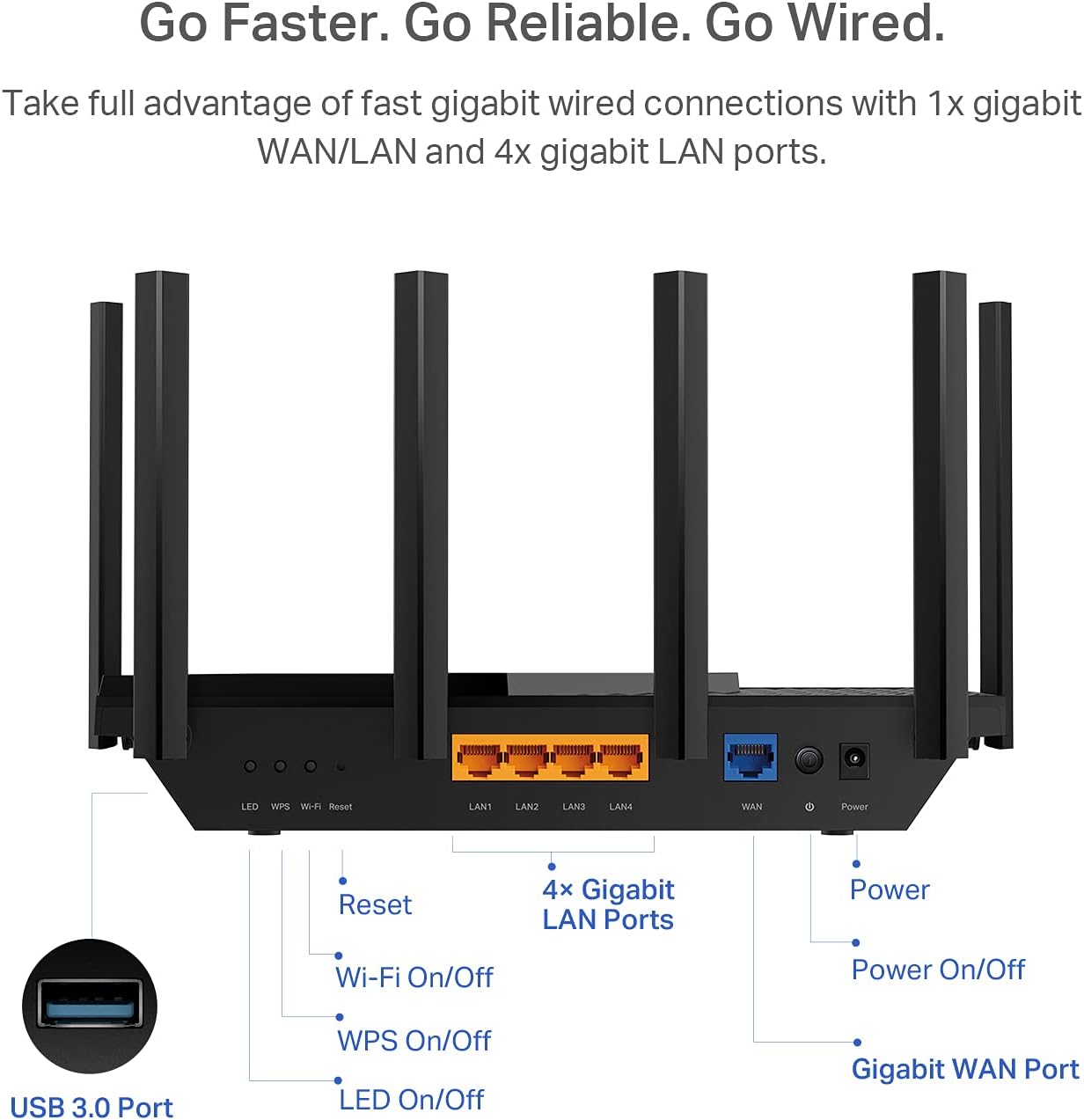tp link ax5400 wifi 6 router (archer ax73) dual band gigabit wireless internet router for streaming, long range coverage