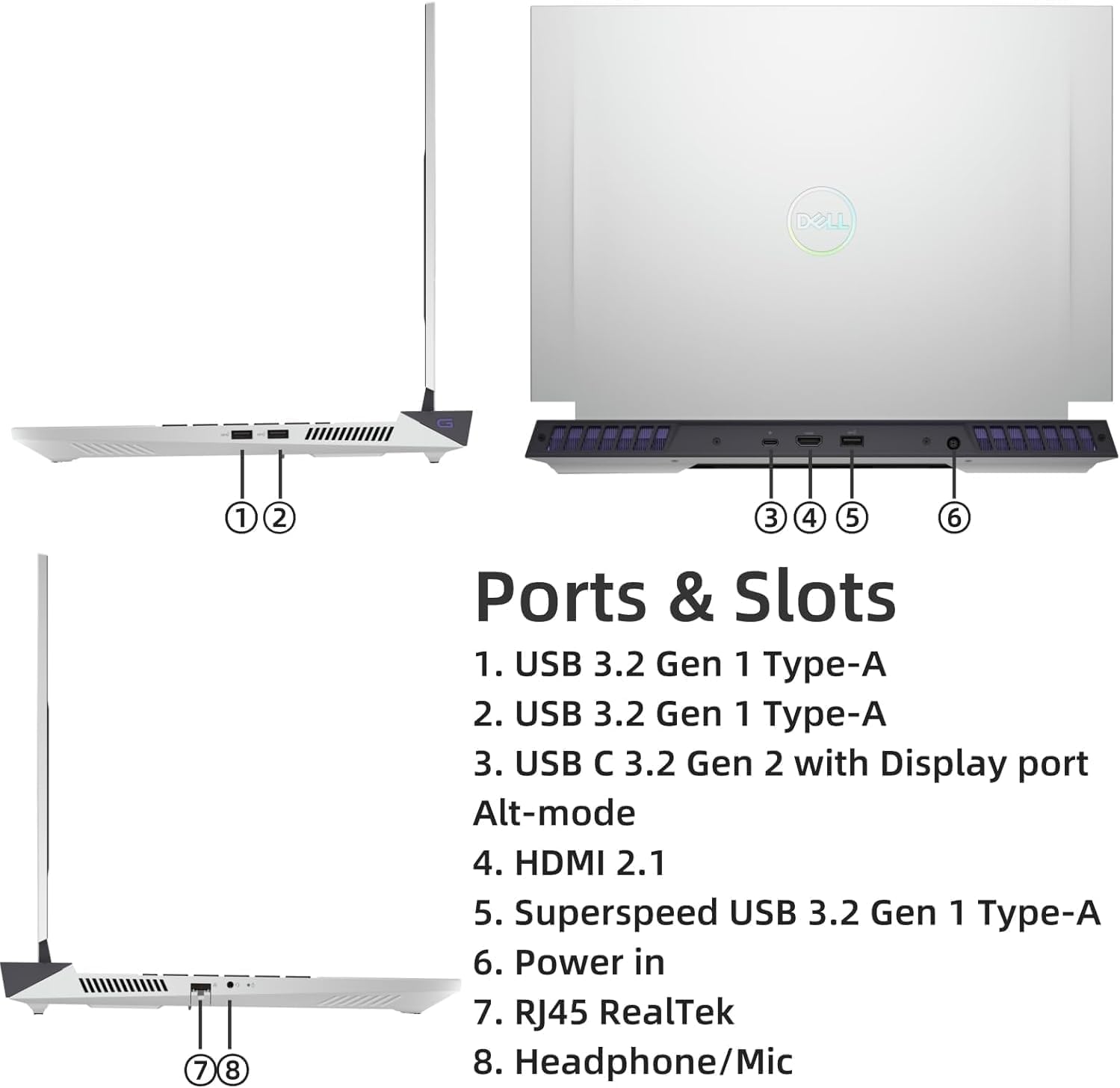 dell g16 7630 gaming laptop, 16" qhd+ 2.5k 240hz 3ms, intel i9 13900hx(up to 5.4 ghz, 24 cores), nvidia rtx 4070 8 gb gddr6, 32 gb ddr5 ram, 1 tb ssd, backlit keyboard, windows 11 pro, w/accessories