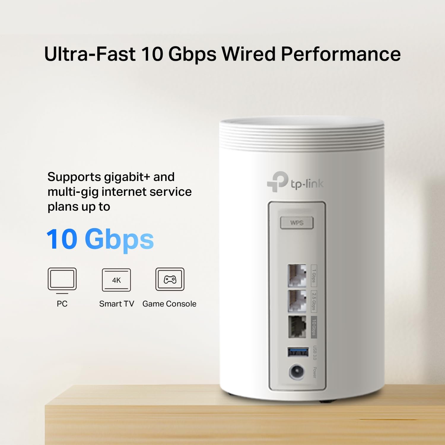 tp link deco be67 tri band wifi 7 be14000 whole home mesh system | 8 stream 14gbps | 1×10g+1×2.5g multi gig wired backhaul | up to 8100 sq.ft | vpn, homeshield, mlo, 320 mhz, ai roaming (3 pack)