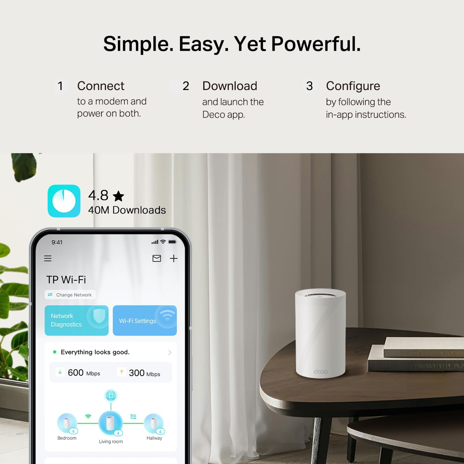 tp link deco be67 tri band wifi 7 be14000 whole home mesh system | 8 stream 14gbps | 1×10g+1×2.5g multi gig wired backhaul | up to 8100 sq.ft | vpn, homeshield, mlo, 320 mhz, ai roaming (3 pack)