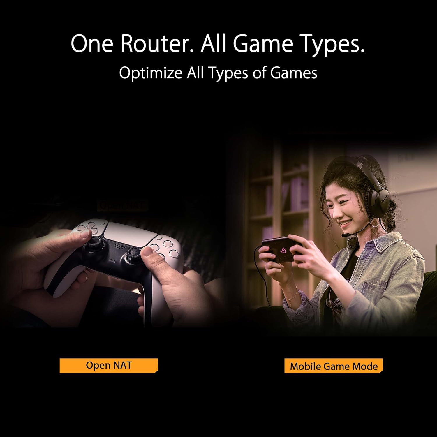 asus tuf gaming wifi 6 router (tuf ax4200) dedicated gaming port, dual 2.5g port, 3 steps port forwarding, extendable router with aimesh technology, aiprotection pro, vpn, instant guard