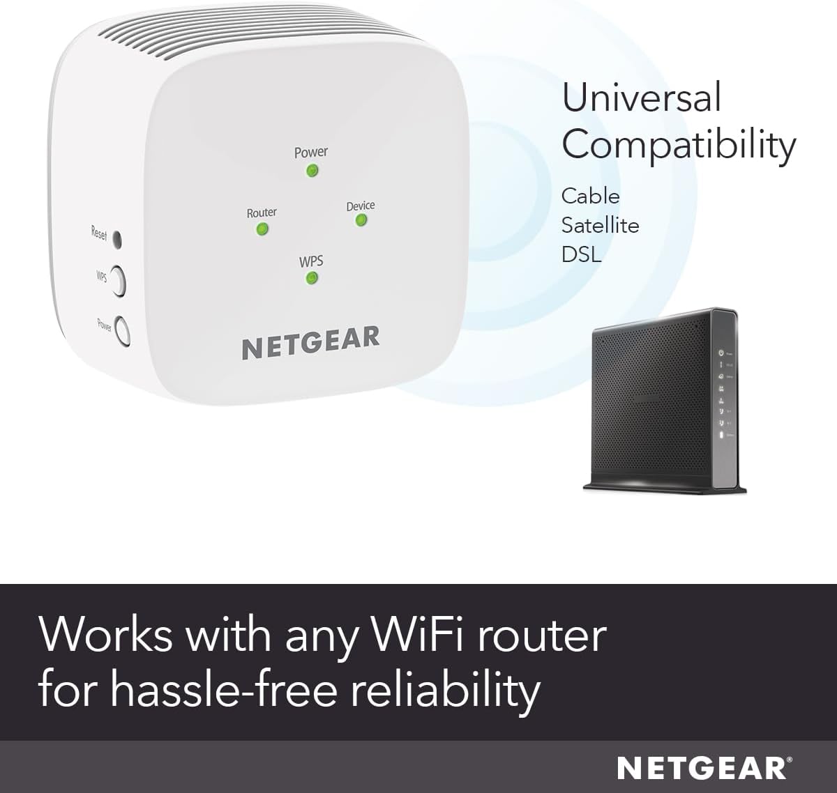 netgear wifi mesh range extender (ex5000) covers up to 1,000 sq.ft. and 15 devices with ac1200 dual band wireless signal booster & repeater (up to 1200 mbps speed) – compact wall plug design