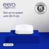 Amazon eero Pro 6E mesh wifi router - Supports internet plans up to 2.5 Gbps, Coverage up to 2,000 sq. ft., Connect 100+ devices, 1-pack