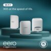 Amazon eero Pro 7 tri-band mesh Wi-Fi 7 router (newest model) - Supports internet plans up to 5 Gbps, Coverage up to 6,000 sq. ft., 3-pack