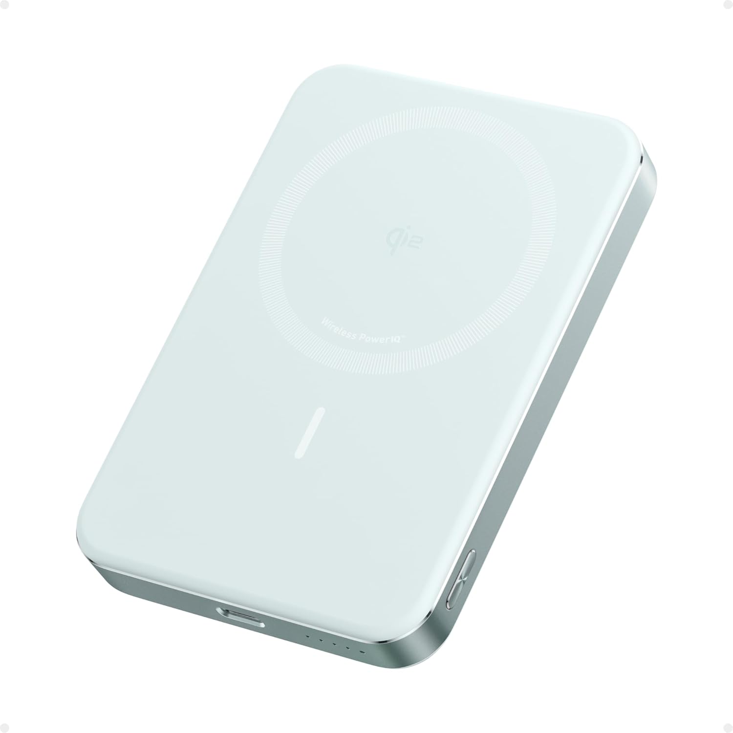 Anker MagGo Power Bank, Ultra-Slim 10,000mAh Magnetic Battery Pack, Qi2 Certified 15W Ultra-Fast MagSafe Compatible Portable Charger, Ergonomic Design, for iPhone17/16/15/14 Series Only(Not for Pixel)