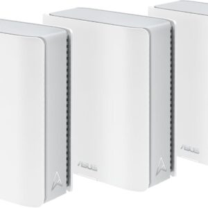 ASUS ZenWiFi BT8 (3-Pack) Tri-Band WiFi 7 Mesh, 14 Gbps, 8850 sq.ft, Dual 2.5G Ports, Security and Parental Controls Included, Smart Home Master SSIDs, 4G & 5G Mobile Tethering