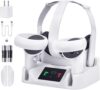 Charging Dock,Magnetic Charging Station for VR Headset & Controllers with 2 Rechargeable Batteries,USB-C Charger and LED Display,Support Elite Strap