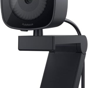 Dell Webcam WB3023-2K QHD/FHD/HD Resolution, Sony Sensor, f2.0 Aperture, Face Detection, Noise Reduction Mic, 2X HD Zoom, USB-A, Microsoft Teams/Zoom Certified - Black