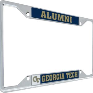 Desert Cactus Georgia Tech University Yellow Jackets Metal License Plate Frame for Front or Back of Car Officially Licensed (Alumni)