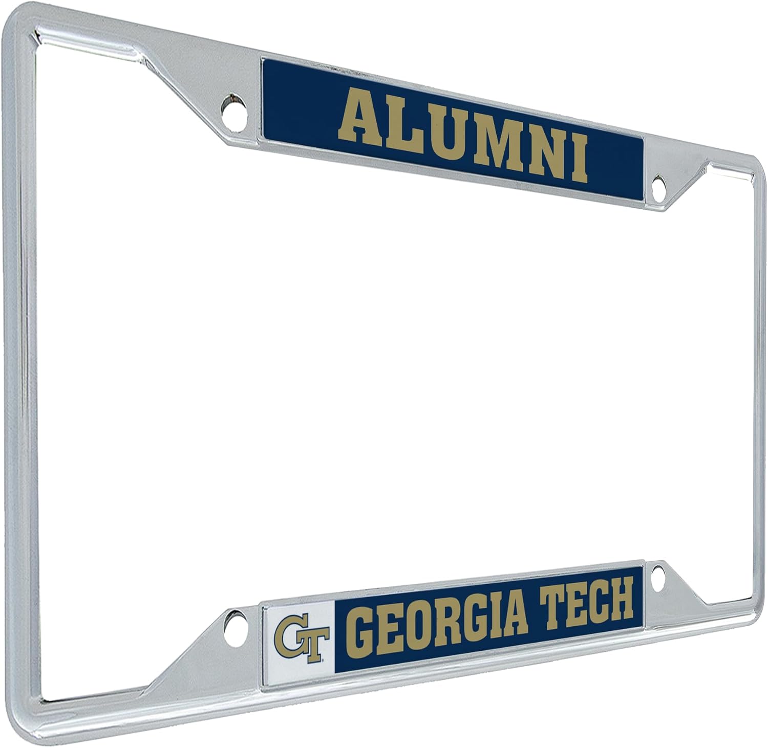 Desert Cactus Georgia Tech University Yellow Jackets Metal License Plate Frame for Front or Back of Car Officially Licensed (Alumni)