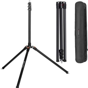 K&F CONCEPT 86.6 inch/2.2m Light Stand with Storage Bag, Aluminium Photography Tripod for Reflectors, Softboxes, Flash, Strobe Lights, Umbrellas, Compact Lightweight Light Tripod