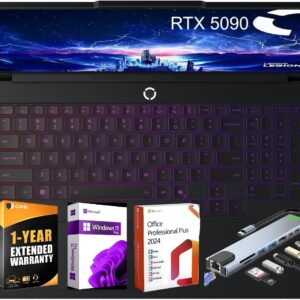 Lenovo Legion Pro 7i 16" OLED WQXGA 240Hz Gaming Laptop Intel Core Ultra 9 275HX, 64GB RAM 2TB SSD NVIDIA GeForce RTX 5090 Eclipse Black, Win 11 Pro, 1-Year Ext Warranty, Microsoft Office