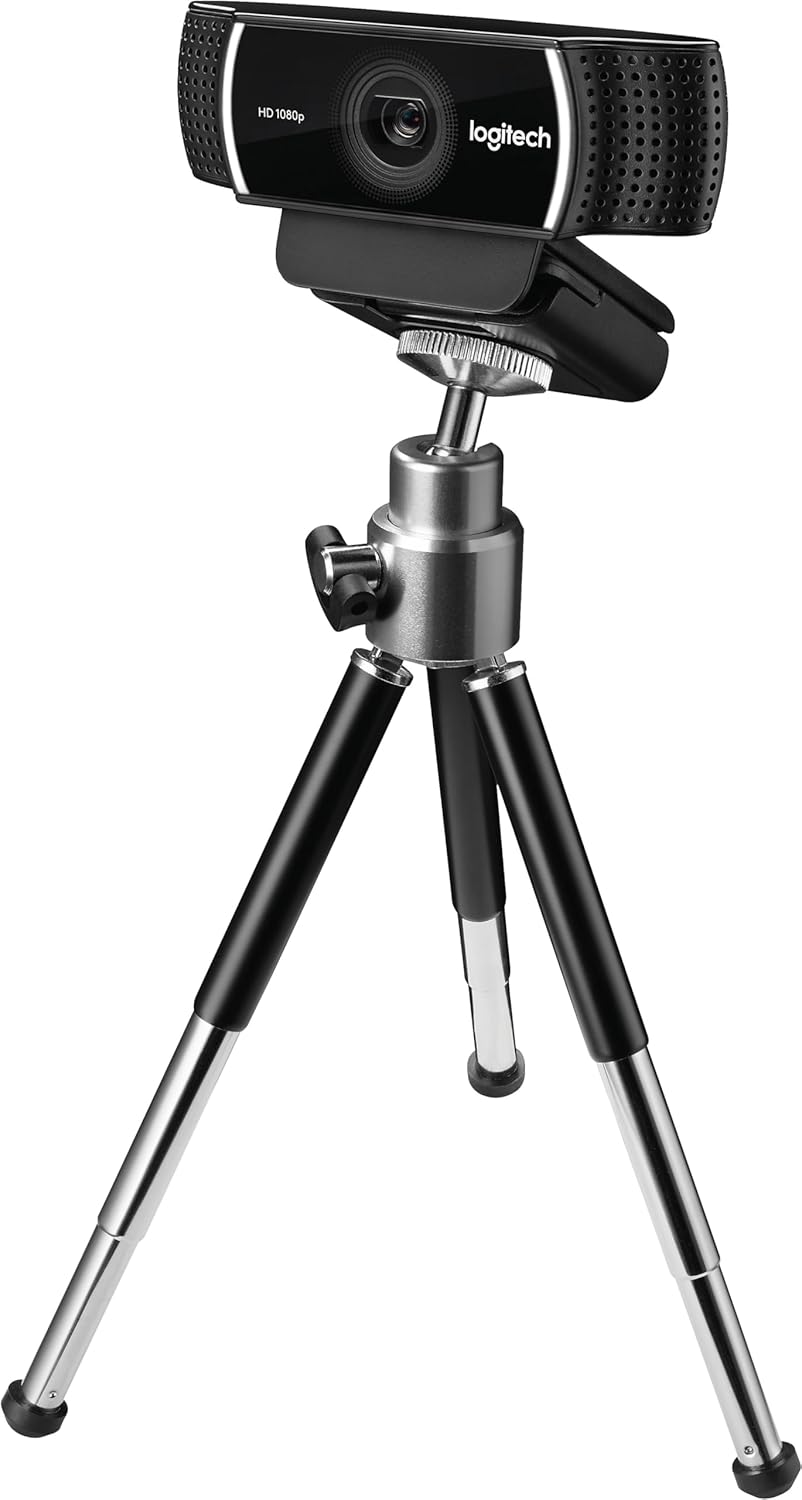 logitech C922 Pro Stream Webcam 1080P Camera for HD Video Streaming & Recording 960-001087(Renewed)