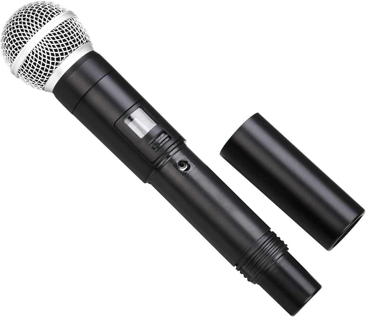 microcking wireless microphone system dynamic handheld microphones,150 ft operating range,16 hours continuous use,ideal for karaoke, party, dj, church, wedding, indoor/outdoor activities