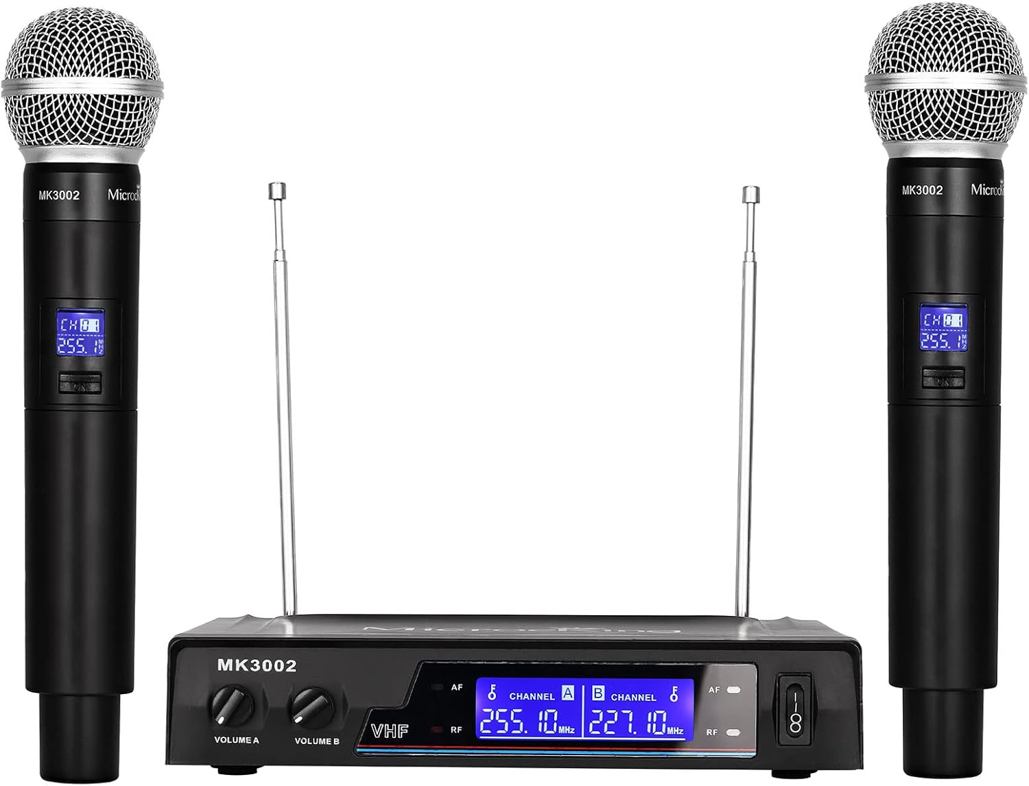 MicrocKing Wireless Microphone System Dynamic Handheld Microphones,150 Ft Operating Range,16 Hours Continuous Use,Ideal for Karaoke, Party, DJ, Church, Wedding, Indoor/Outdoor Activities