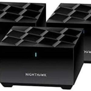 Netgear Nighthawk Whole Home Mesh WiFi 6 System, 3-Pack , BLK (Renewed)