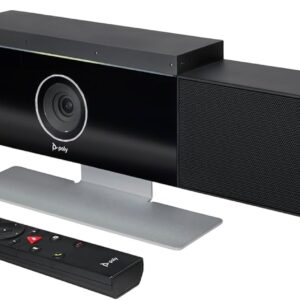 Poly Studio 4K USB Video Conference System (Plantronics) - Camera, Microphone, & Speaker Bar for Small & Medium Conference Rooms - Auto Framing & Tracking - Teams/Zoom Certified - Amazon Exclusive