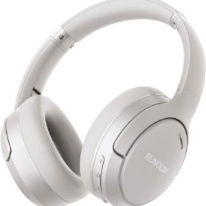 RUNOLIM Hybrid Active Noise Cancelling Headphones, 70H Playtime, Built-in Microphone, Bluetooth Wireless Over Ear Foldable Headphones with HiFi Audio, Home Travel Office