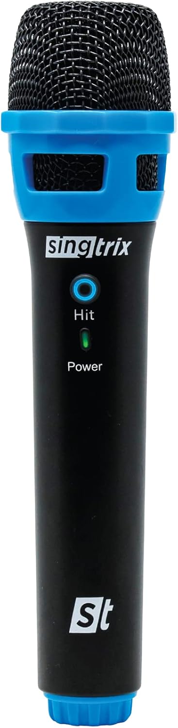 singtrix New Premium Wireless Karaoke Microphone Seen On SharkTank, with Hit Effect Party Bundle Karaoke Machines, Kids & Adults, Universal 1/4" Output, 150ft Range, Events, Speech, Party