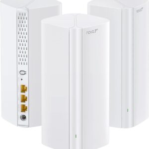 Tenda BE3600 Dual Band WiFi 7 Mesh WiFi System - 3*Full Gigabit Ports, Supports 160+ Devices, VPN, MLO, 4K QAM, Seamless Roaming, Internet Backhaul - ME3 Pro (3-Pack)