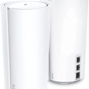 TP-Link Deco XE200 Mesh WiFi AXE11000 Tri-Band WiFi 6E Mesh Network System - Replaces Wireless Internet Router and Extender, 10Gbps Ethernet Port, Compatible with Alexa, Deco XE200(2-Pack)